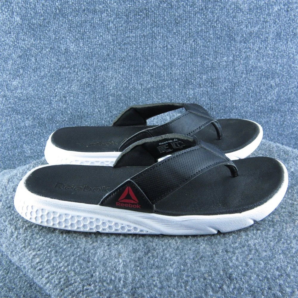Reebok Men's  Flip Flop Black Synthetic‎ Size 10M Gently Used 2025